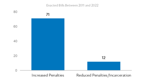 Bills Increasing and Decreasing Incarceration in KY 2011 22