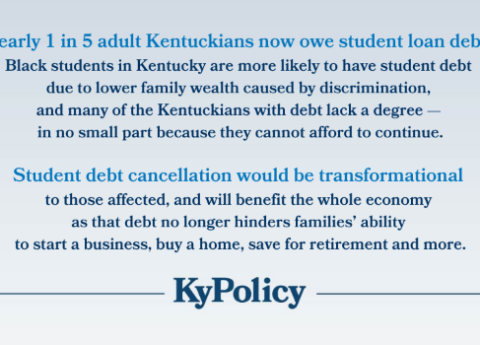 Student debt op ed graphic for web and social