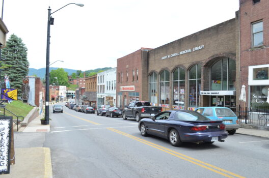 whitesburg street library traffic buildings