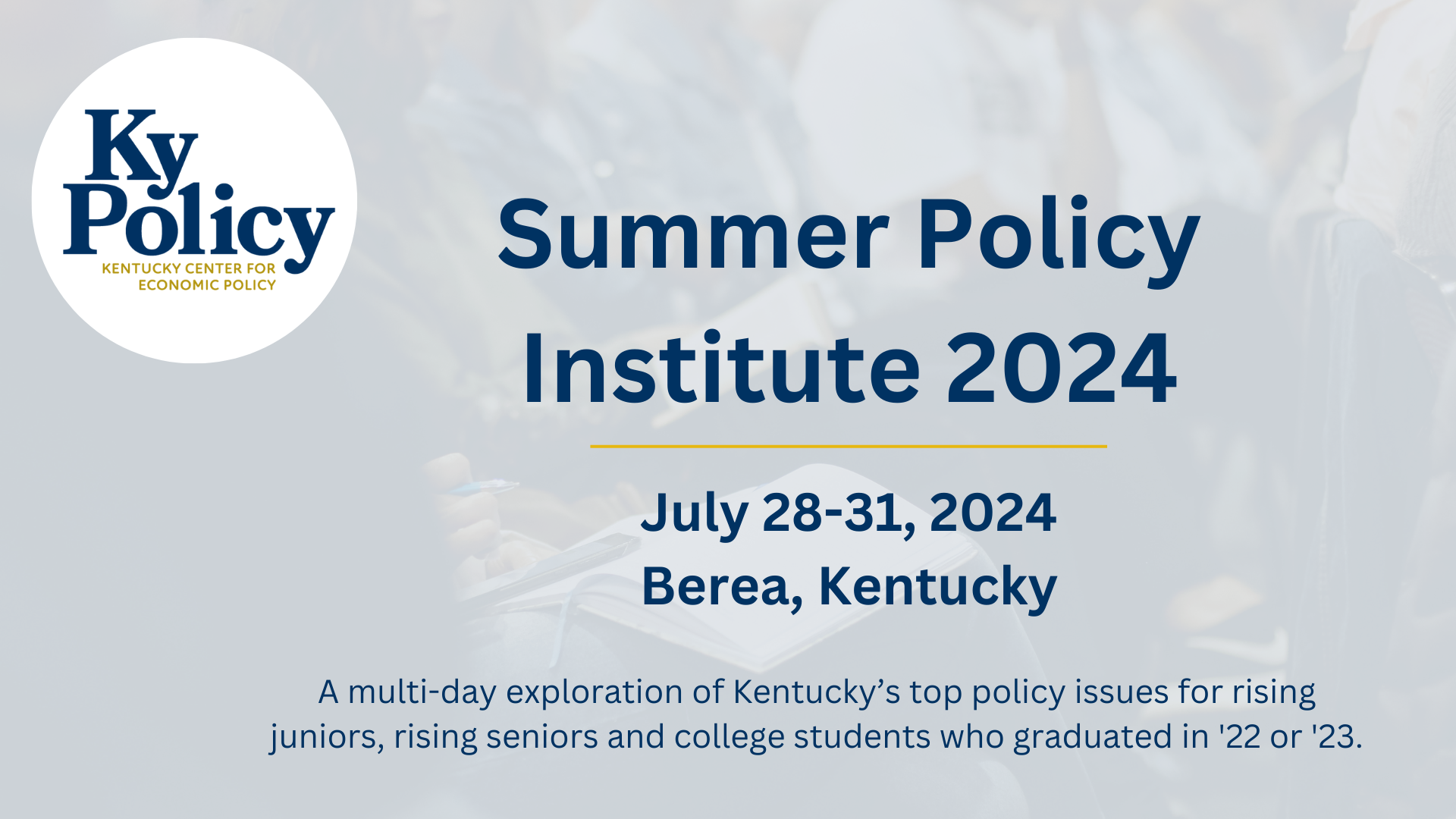 Summer Policy Institute 2024 Kentucky Center For Economic Policy   Summer Policy Institute 2023 3 